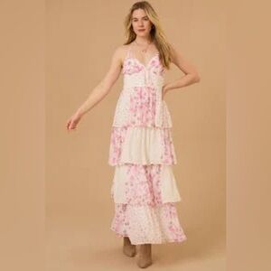 NWT Altar’d State Janece Floral Maxi Dress